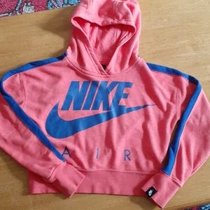 L GIRLS NIKE CROPPED HOODIE